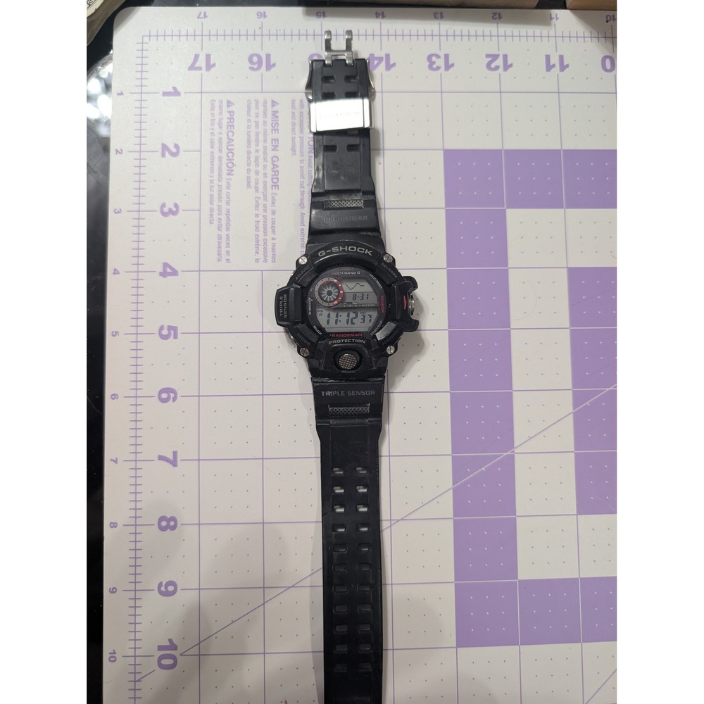 Casio G-Shock Rangeman GW-9400 Black Digital Triple Sensor Solar Watch
